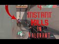 4 Instant kills in Valorant!
