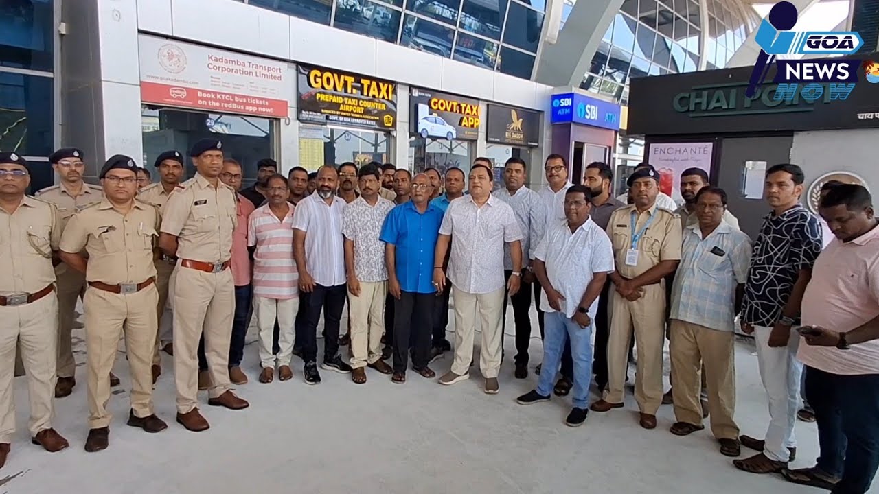 Relief for Yellow-Black Taxi Operators ! Rate Chart by Goa Miles Removed at Dabolim Airport 