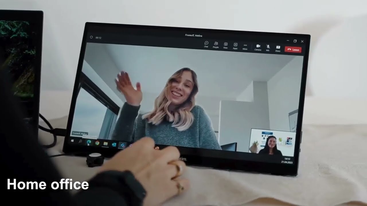 "Verbatim Portable Touchscreen Monitor: Work, Play & Create Anywhere!"