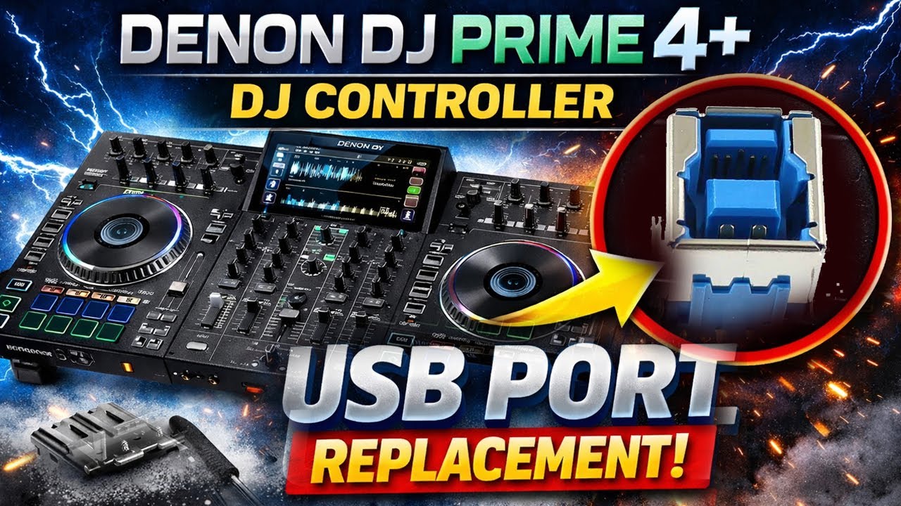 Denon DJ Prime 4+ DJ Controller USB Port Replacement