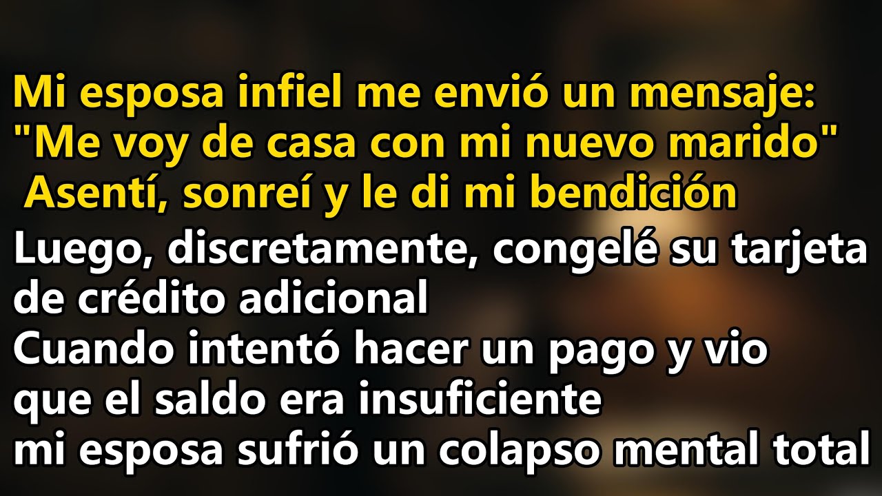 Mi esposa me engañó, así que congelé sus tarjetas de crédito complementarias y ella quedó devastada