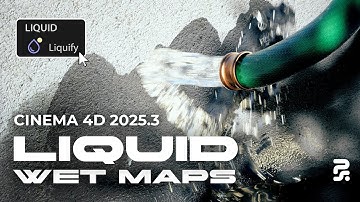 How to create Liquid Wet Maps in Cinema 4D 2025.3 + Project Files