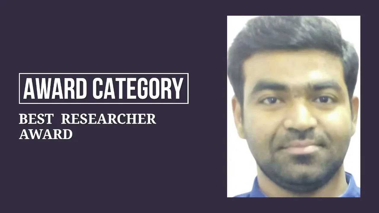 Mr. Avvaru Subramanyam, Sri Venkateswara University College of Engineering, Best Researcher Award