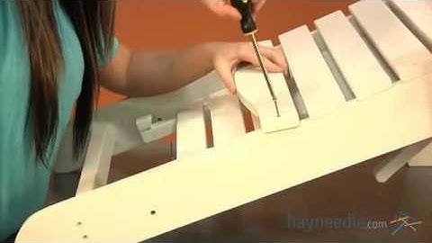 Assembly Video Big Daddy Adirondack Chair with Pull Out Ottoman - White