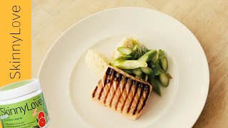 SkinnyLove proof avondmaaltijd met gebakken zalm | Recept