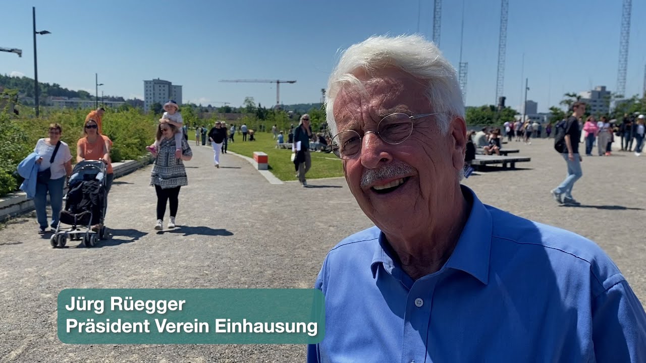 Zur Einhausung  und Eröffnung des Ueberlandparkes - Jürg Rüegger