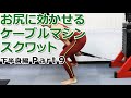 お尻に効かせるケーブルマシンスクワット【下半身編 Part9】