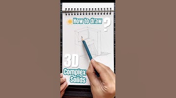 #howtodraw #3d #complex #solid #2d3d #exampreparation #nata #nid #jeebarch #beginners #tutorial #jee