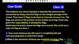 Case Study Based on Arithmetic Progression | The students of a school decided to beautify the School Profile