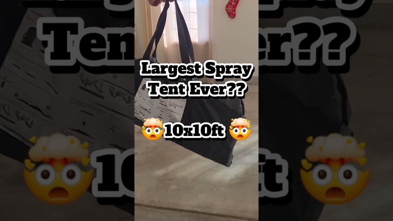 The largest spray tent!! 