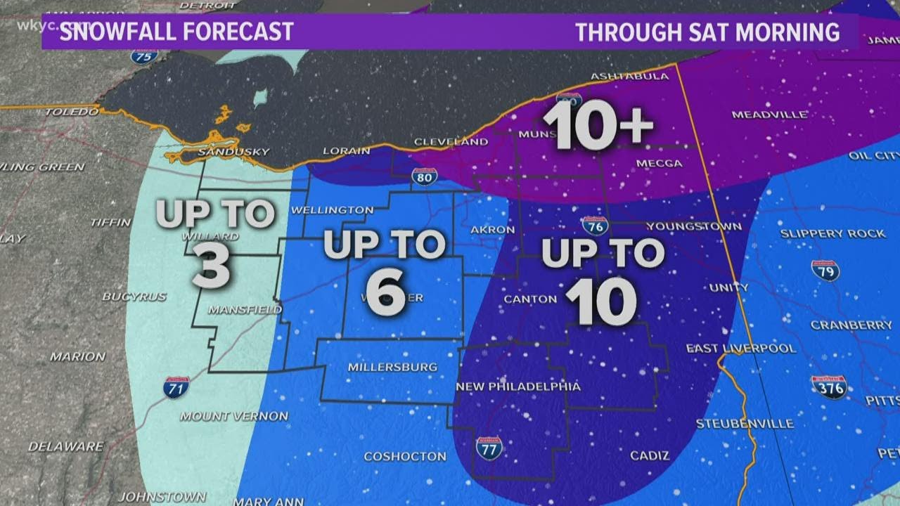 Winter storm to bring heavy snow throughout Northeast Ohio just in time
