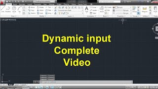 Dynamic input in Auto Cad / Auto Cad dynamic input system variable