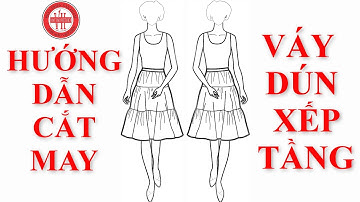 Cách Cắt May Váy Chữ A | Váy Xếp Tầng | MAY MẪU VIỆT HIÊN #03