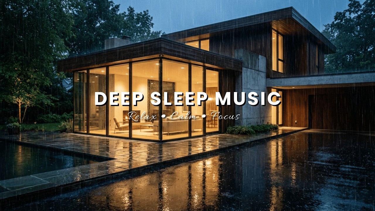 Relaxing Piano Music & Rain Sounds for Deep Sleep, Stress Relief and Anxiety, Meditation