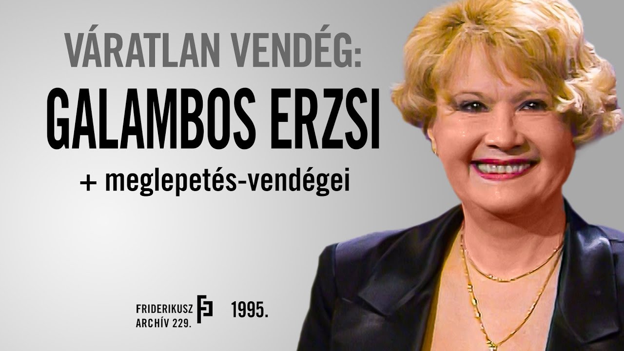 VÁRATLAN VENDÉG: GALAMBOS ERZSI SZÍNMŰVÉSSZEL, 1995. /// F.A. 229.