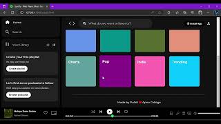 Spotify Clone Project |  HTML, CSS Project | Web Development Project