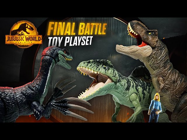 Jurassic World Dominion Epic Battle Pack - 3 figurines Dino avec