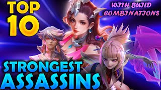 Top 10 Strongest Assassins | With builds and arcana | Arena of Valor | LiênQuân Mobile | RoV | AoV