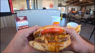 BURGER KING POV TEXAS BRISKET WHOPPER CRUNCHY ONIONS BBQ CRISPY FRIES EATING MUKBANG ASMR VIDEO