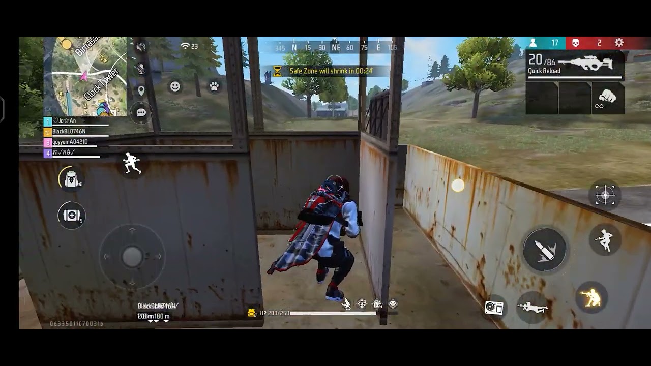 8 kills main Free fire game burik 😂😂tapi best wkwkwk