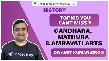 Topics You Cant Miss | Gandhara, Mathura & Amravati Arts  | History | UGC NET 2020| Amit| Unacademy