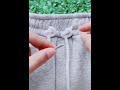 Use fisherman’s knots to adjust pants