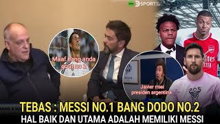 GILA !! PENGAKUAN JAVIER  TEBAS : MESSI GOAT NO 1 DAN RONALDO NO 2 😱 HAL BAIK ADALAH MILIKI MESSI 👏👑