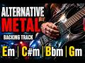 Alternative Metal Backing Track - Em/C#m/Bbm/Gm | 95bpm