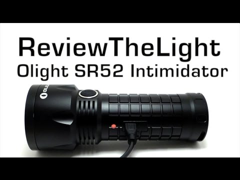 ReviewTheLight:  Olight SR52 Intimidator (1200 Lumen Mega Thrower!)