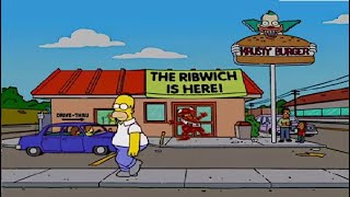 The Simpsons S14E12 - Homer Becomes Obsessed With The Ribwich Sandwich Check Description 