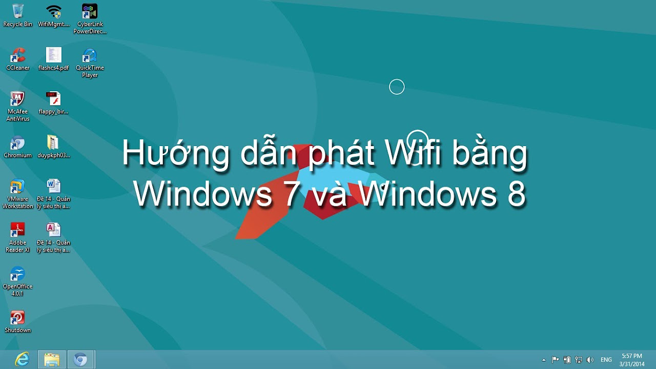 โปรแกรม กระจาย wifi win7  New Update  Hướng dẫn phát Wifi cho Windows 7 và Windows 8