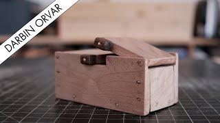 Tiny Keepsake Box with Dual Wood Hinges (Woodworking Project)