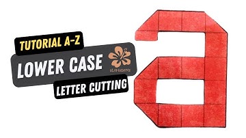 How to Cut Lower Case Alphabet | How to Make Small Letters Cutting Tutorial