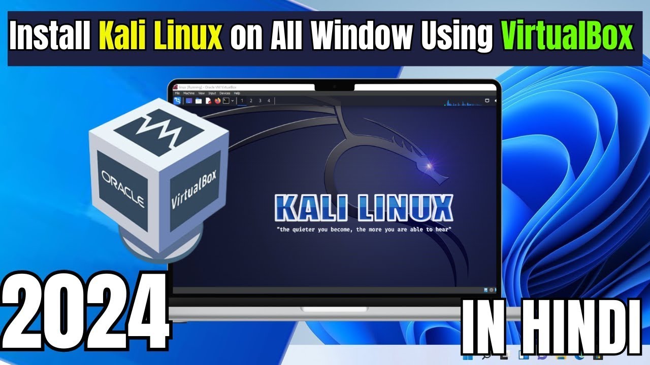 How To Install Kali Linux in VirtualBox 2024 In hindi | Kali Linux ...