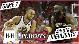 Golden State Warriors vs Houston Rockets - Full Highlights - Game 7 - 4th Qtr | 2018 NBA West Finals