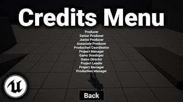 Credits Menu Tutorial (Menu Series Part 3) - Unreal Engine 5.4+