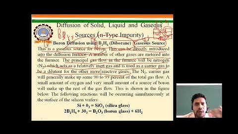 VLSI TECH L- 35 Diffusion  of Liquid  and  Gaseous Sources