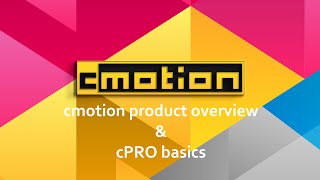 The Chaos Show: cmotion product overview