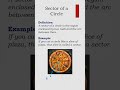 Introduction to Sector of a Circle #mathshorts #maths #circle #geometry #learnmath #ncertmaths
