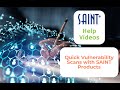 Quick Vulnerability Scans with SAINT Products