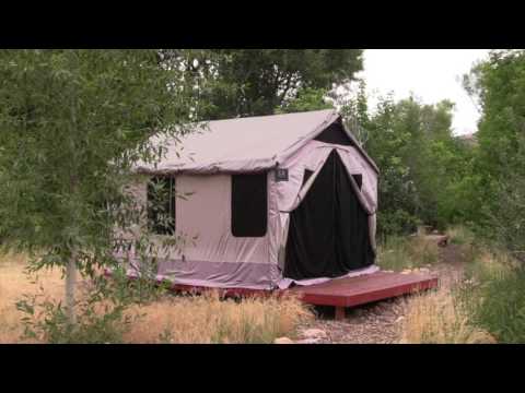 Glamping tent tour