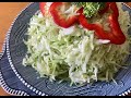 OLIVE OIL AND APPLE CIDER COLESLAW (KUPUS SALATA) fresh alternative to regular coleslaw