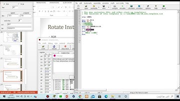 Rotate Instructions in assembly language : ROL,ROR,RCL,RCR