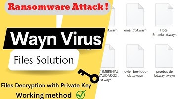 Wayn Virus Solution | [.wayn ] files Decrypt & Removal Guide | Wayn files Recovery