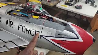 HSDJETS, F86, SABRE, modifications , work shop walk around