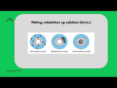 Video: Kan der være validitet uden reliabilitet?