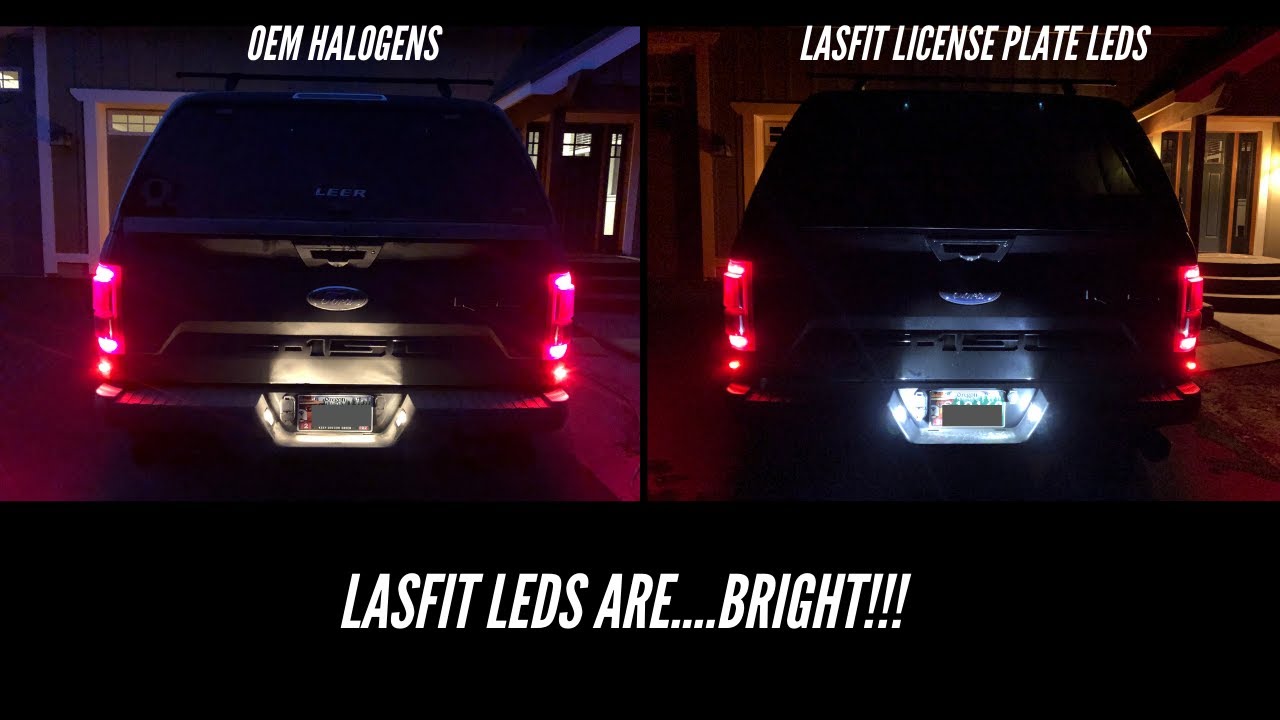 LasFit LEDs license plate bulbs are BRIGHT for the F150 Raptor YouTube