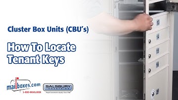 Mailboxes.com | How to Locate Tenant Keys for Cluster Box Unit Mailboxes