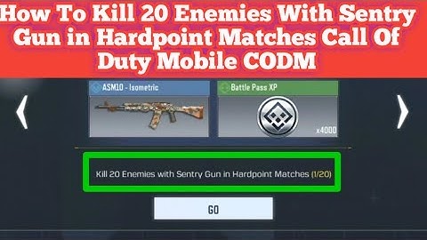 How To Kill 20 Enemies With Sentry Gun in Hardpoint Matches Call Of Duty Mobile CODM