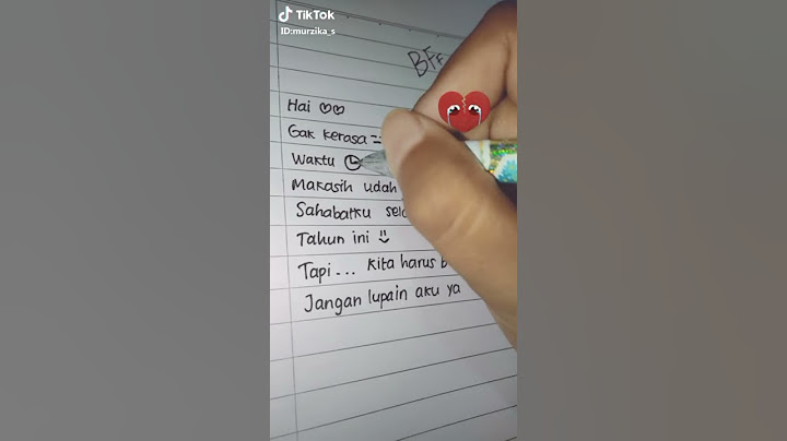 Surat untuk sahabat